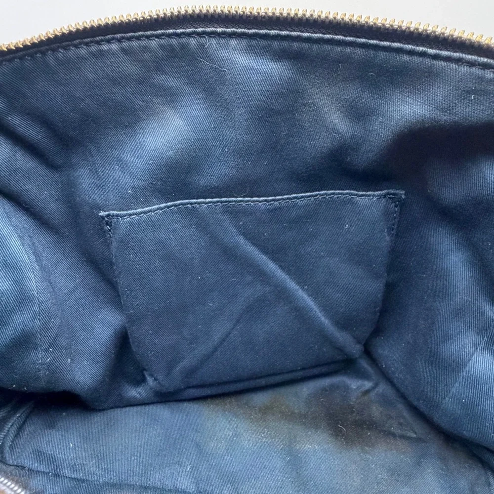 Fossil Women's Medium Blue Pebbled Leather Sydney Satchel Crossbody Purse ZB5486
